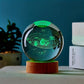 3D Carved Crystal Ball Night Lamp